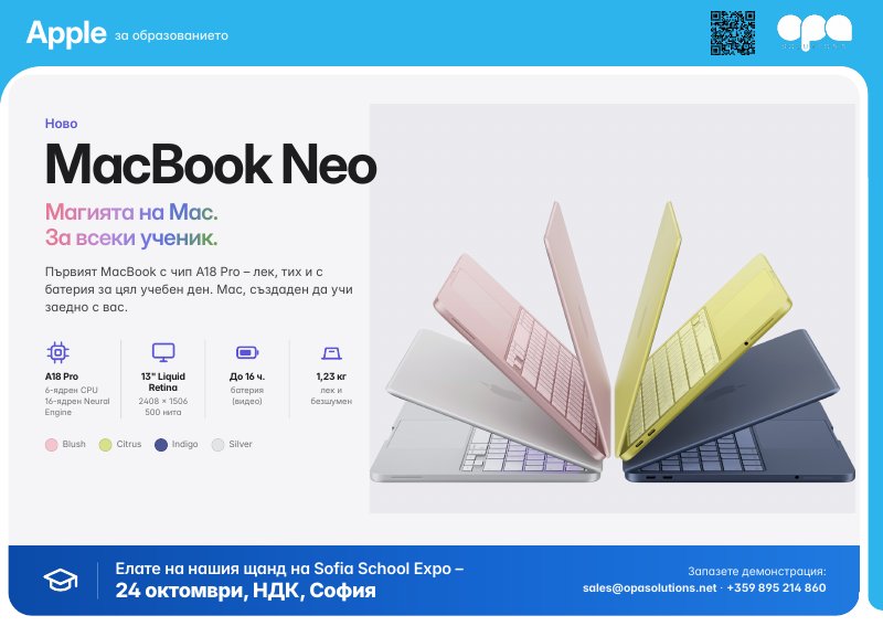 MacBook Neo – брошура